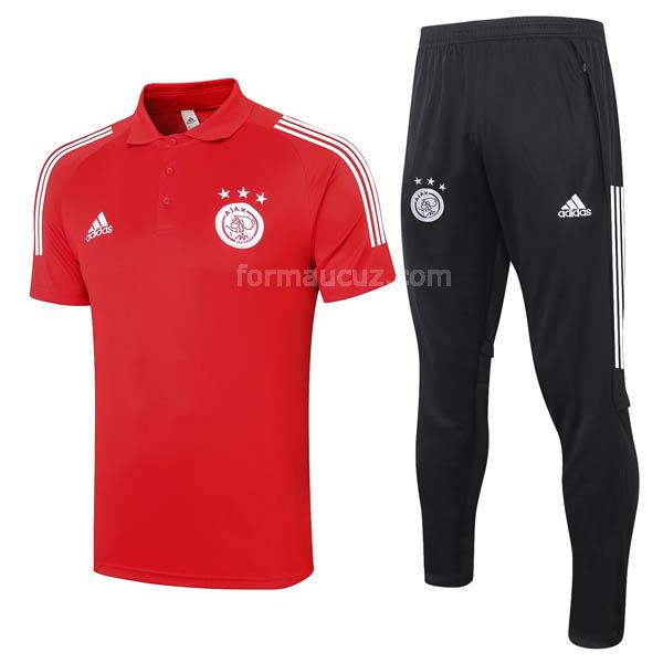 adidas ajax 2020-21 kırmızı polo ve eşofman altı