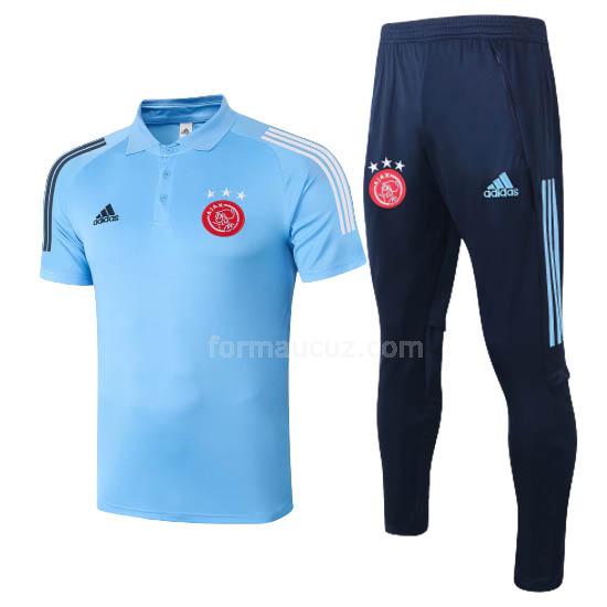 adidas ajax 2020-21 mavi polo ve eşofman altı