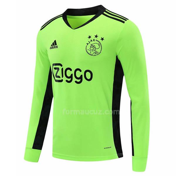 adidas ajax 2020-21 uzun kollu kaleci yeşil maç forması