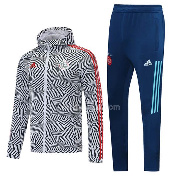 adidas ajax 2021 beyaz siyah yağmurluk