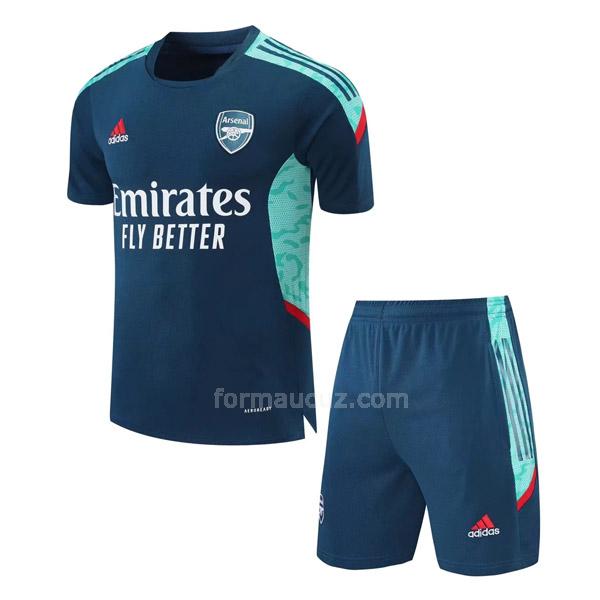 adidas arsenal 2021-22 08g1 mavi antrenman formaları ve eşofman altı