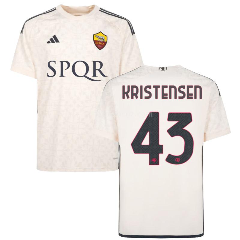 adidas as roma 2023-24 kristensen deplasman forması