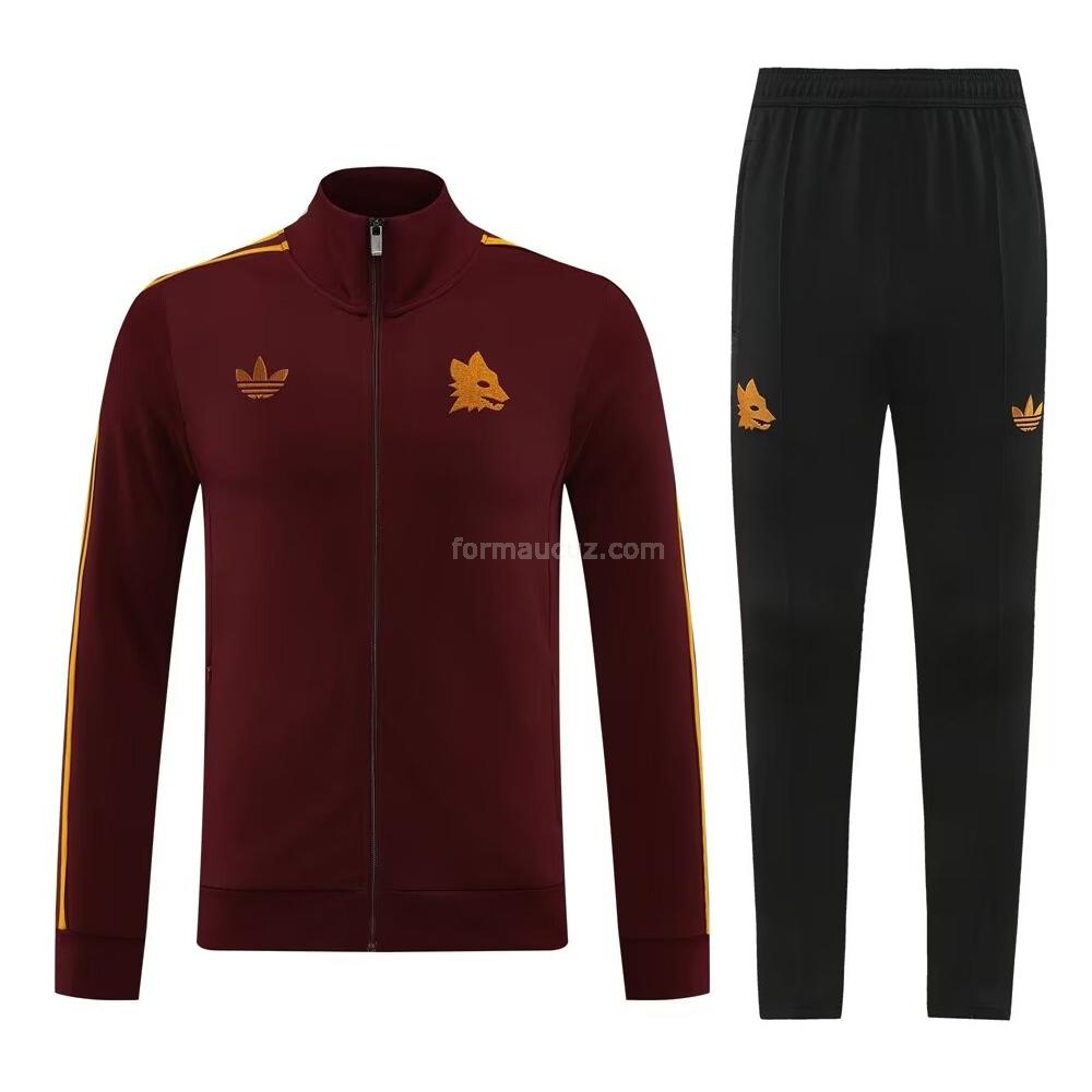 adidas as roma 2024-25 kırmızı ceket