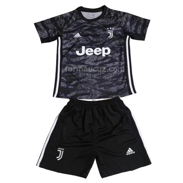 adidas juventus 2019-2020 kaleci Çocuk siyah maç forması