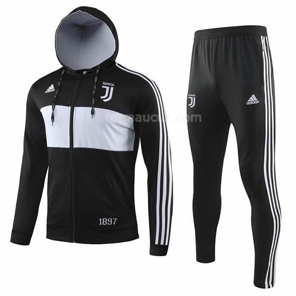 adidas juventus 2019-2020 siyah kapüşonlu svetşört