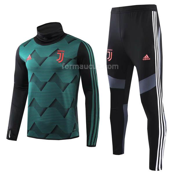 adidas juventus 2019-2020 yeşil siyah balıkçı yaka svetşört