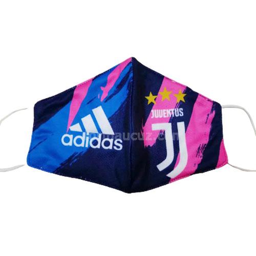 adidas juventus 2020-21 mavi-pembedo amaçlı maske