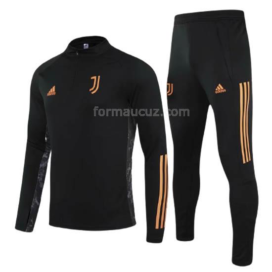 adidas juventus 2020-21 siyah portakal svetşört