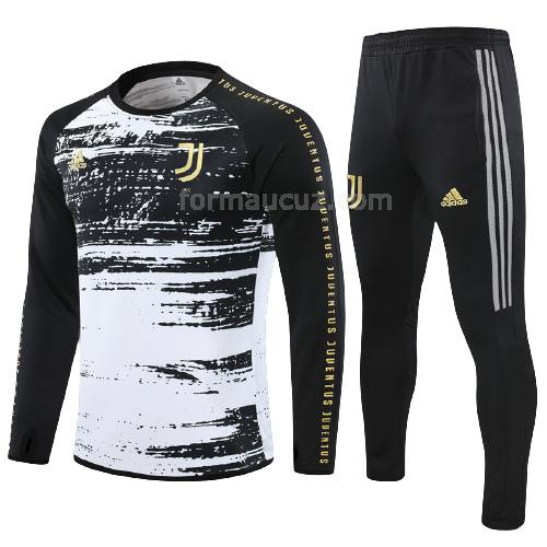 adidas juventus 2021-22 Çocuk siyah-beyaz svetşört