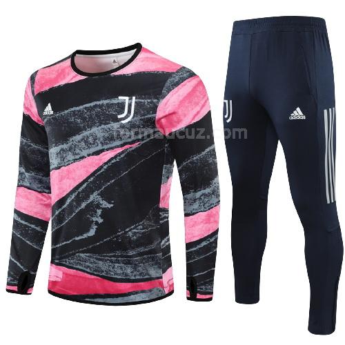 adidas juventus 2021-22 Çocuk siyah-pembe svetşört