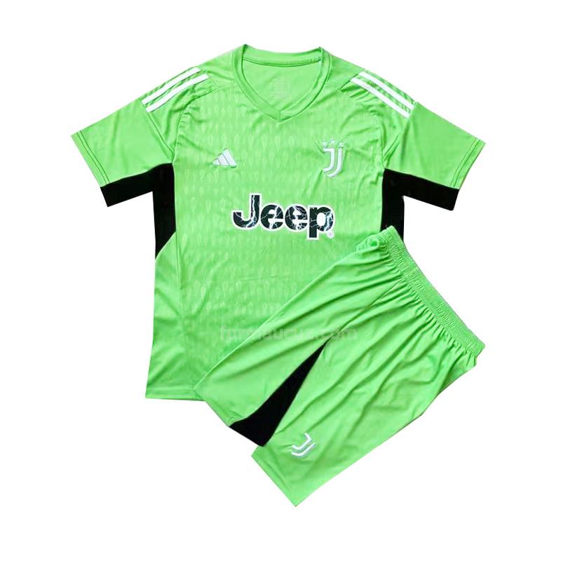 adidas juventus 2023-24 Çocuk kaleci yeşil forması