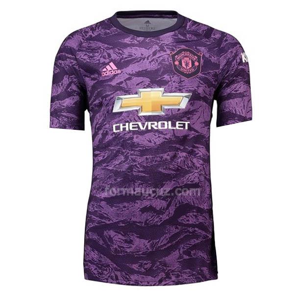 adidas manchester united 2019-2020 kaleci mor maç forması