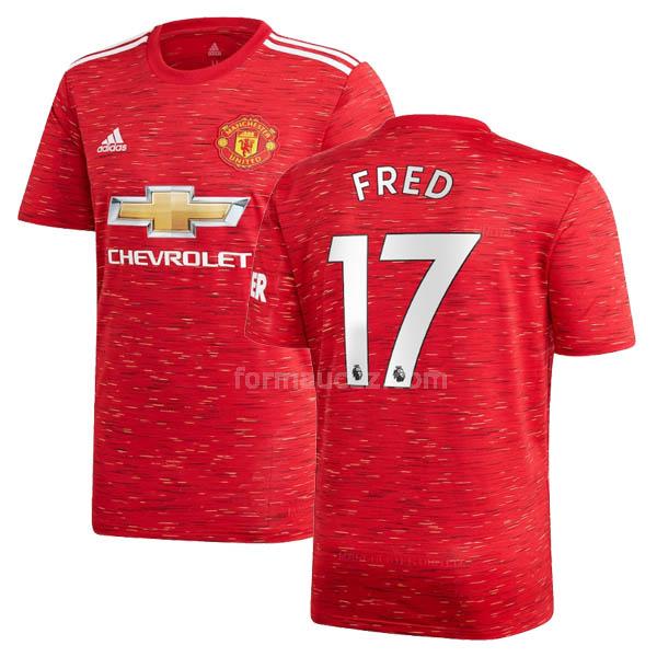 adidas manchester united 2020-21 fred İç saha maç forması