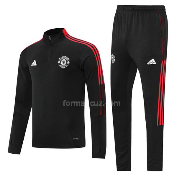 adidas manchester united 2021-22 08g20 siyah svetşört