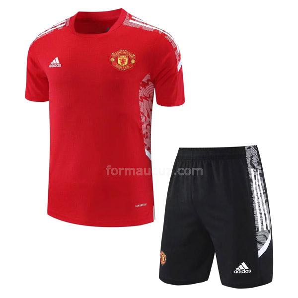 adidas manchester united 2021-22 08g8 kırmızı antrenman formaları ve eşofman altı