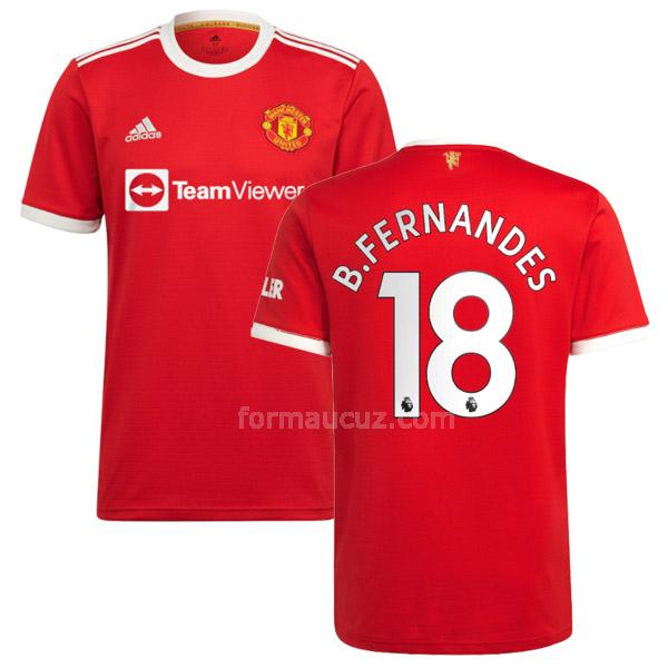 adidas manchester united 2021-22 b.fernandes İç saha maç forması