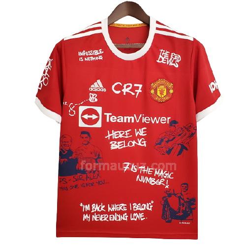 adidas manchester united 2021-22 baskı ronaldo forması