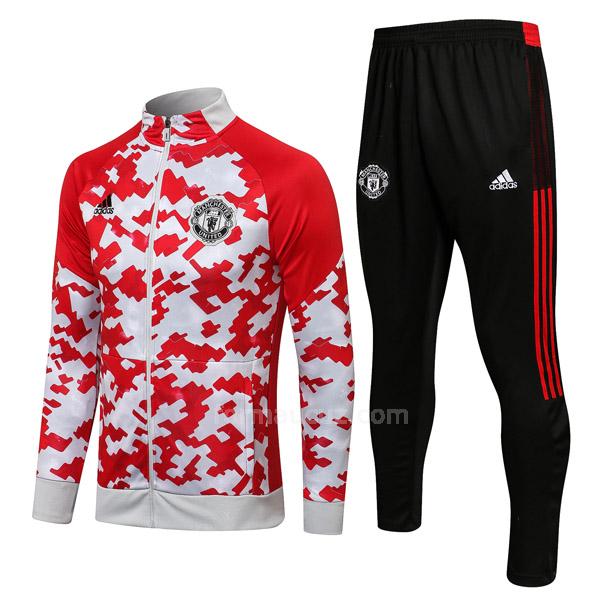 adidas manchester united 2021-22 muj1 kırmızı beyaz ceket