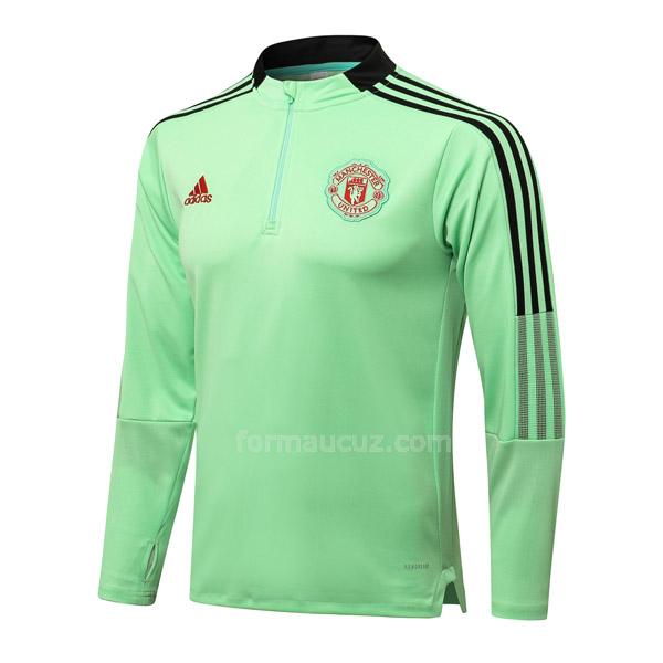 adidas manchester united 2021-22 top yeşil svetşört