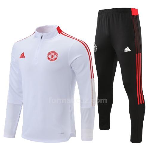 adidas manchester united 2021-22 Çocuk beyaz svetşört