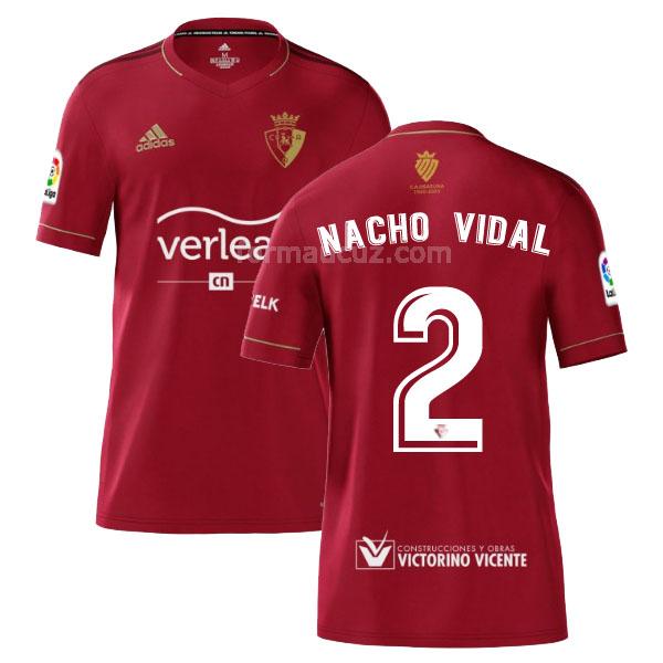 adidas osasuna 2020-21 nacho vidal İç saha maç forması