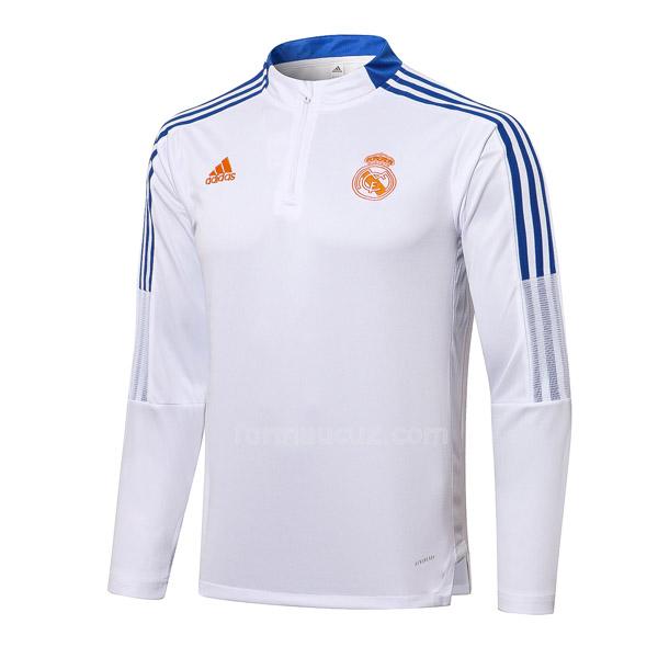 adidas real madrid 2021-22 top i beyaz svetşört