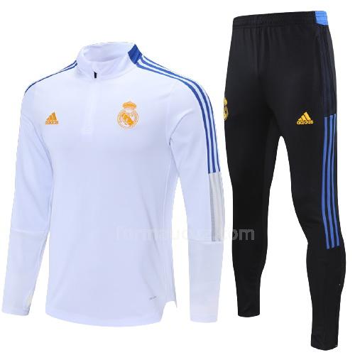 adidas real madrid 2021-22 Çocuk beyaz svetşört