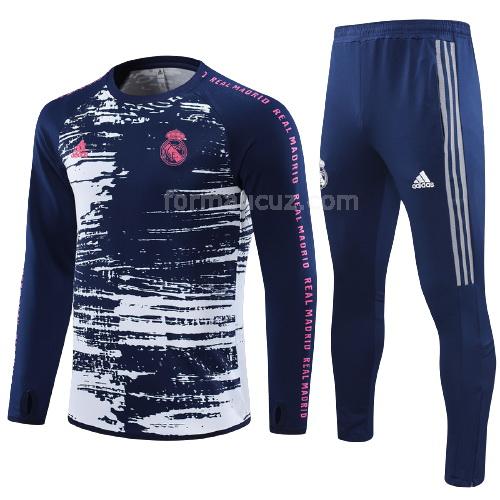 adidas real madrid 2021-22 Çocuk mavi-beyaz svetşört