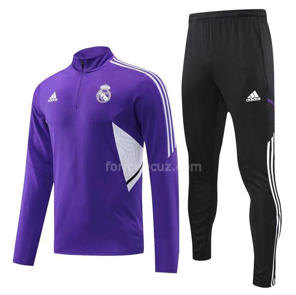 adidas real madrid 2022-23 mor 22820a svetşört