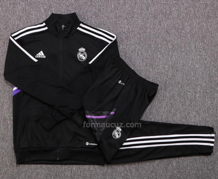 Satışı Adidas Ucuz Real Madrid 2022-23 Siyah Ceket