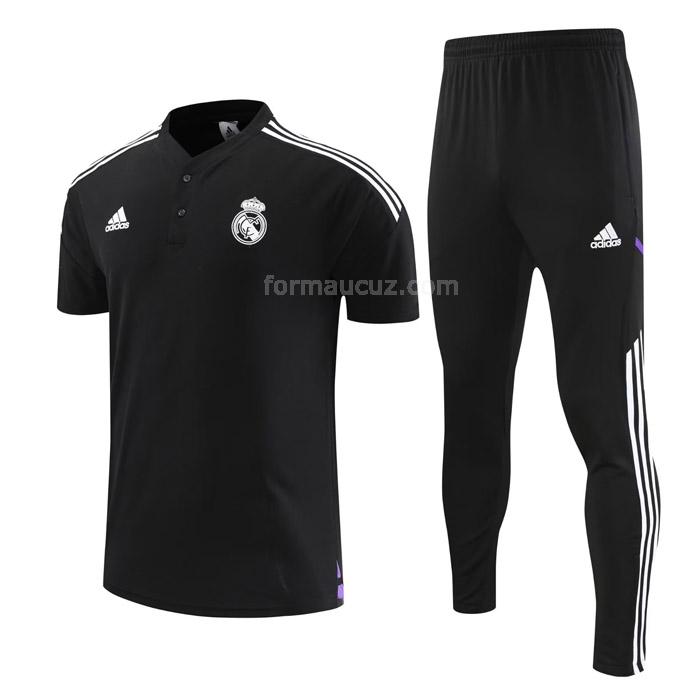 adidas real madrid 2023 221221a1 siyah polo ve eşofman altı