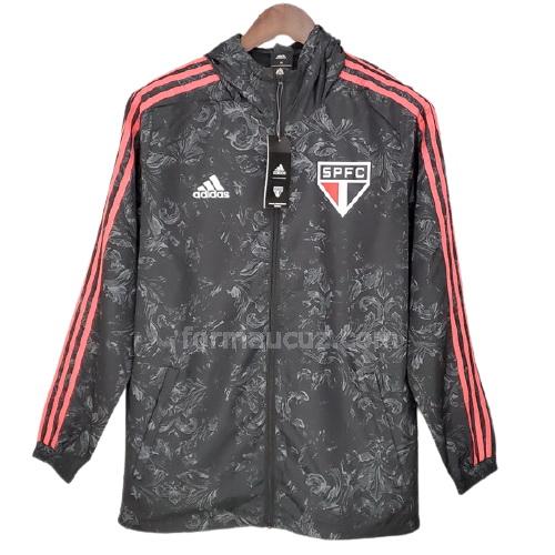 adidas são paulo fc 2021-22 siyah yağmurluk