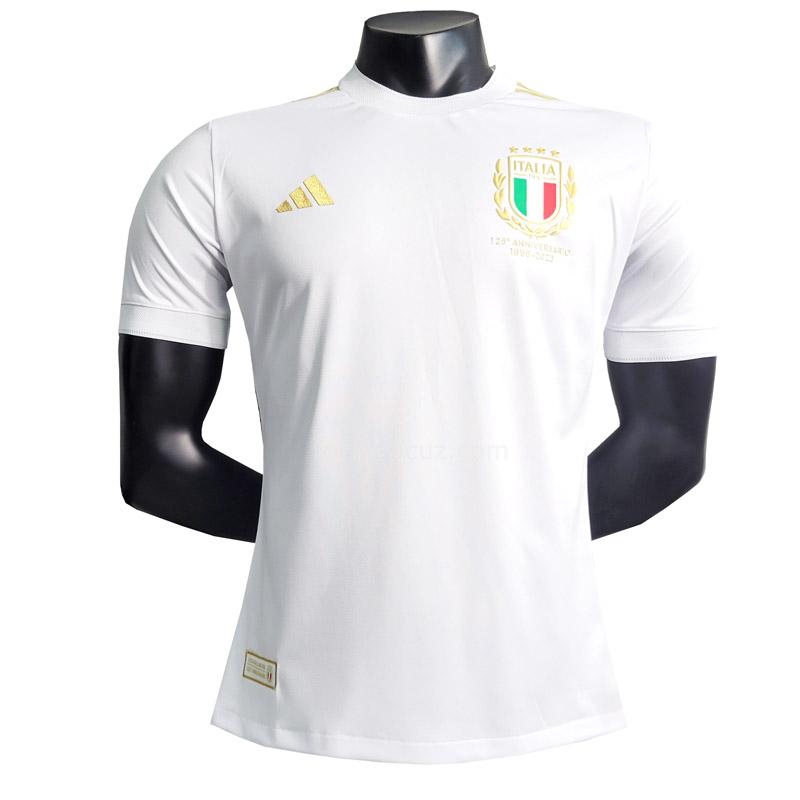 adidas İtalya 2023 oyuncu sürümü 125. yıldönümü beyaz forması