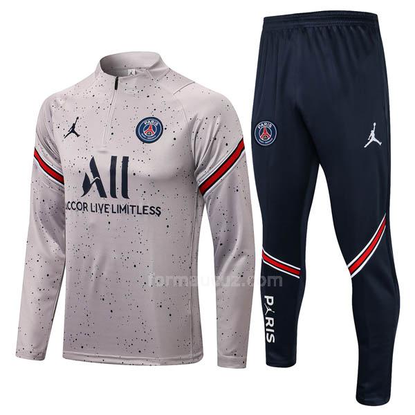 air jordan paris saint germain 2021-22 psg1 gri svetşört