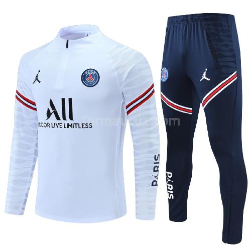 air jordan paris saint germain 2021-22 Çocuk beyaz svetşört