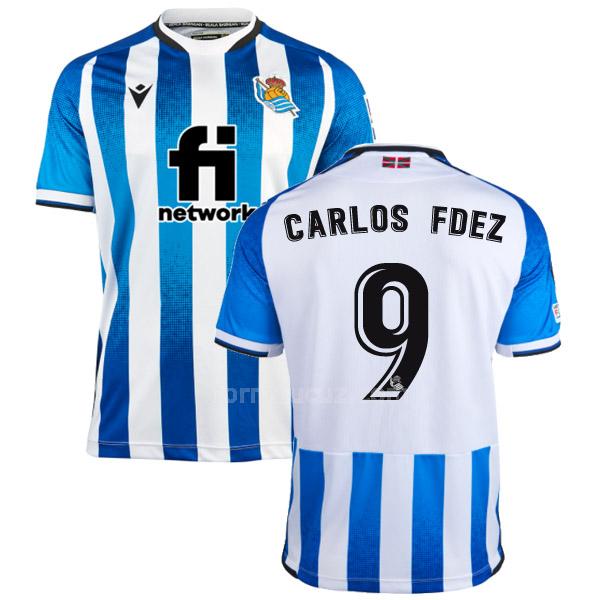 macron real sociedad 2021-22 carlos fdez İç saha maç forması