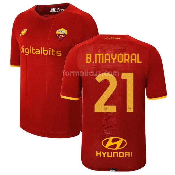 new balance as roma 2021-22 b.mayoral İç saha maç forması