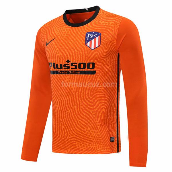 nike atlético de madrid 2020-21 uzun kollu kaleci portakal maç forması