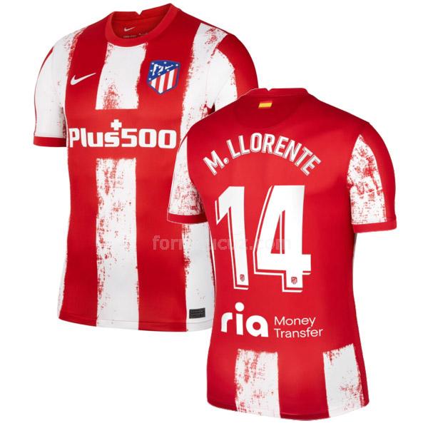 nike atlético de madrid 2021-22 m.llorente İç saha maç forması