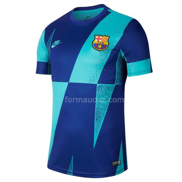 nike barcelona 2019-2020 pre-match mavi maç forması