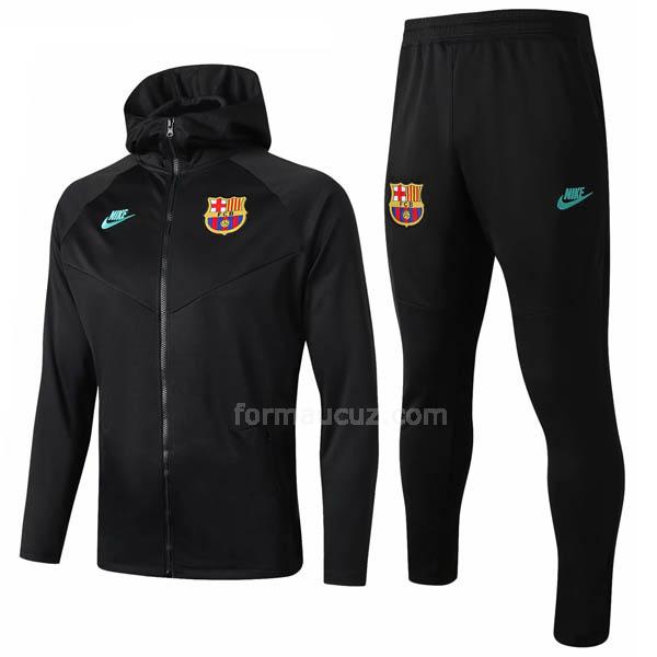 nike barcelona 2019-2020 siyah kapüşonlu ceket