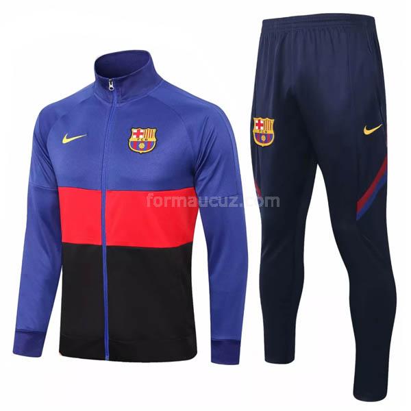 nike barcelona 2020-21 mavi kırmızı siyah ceket