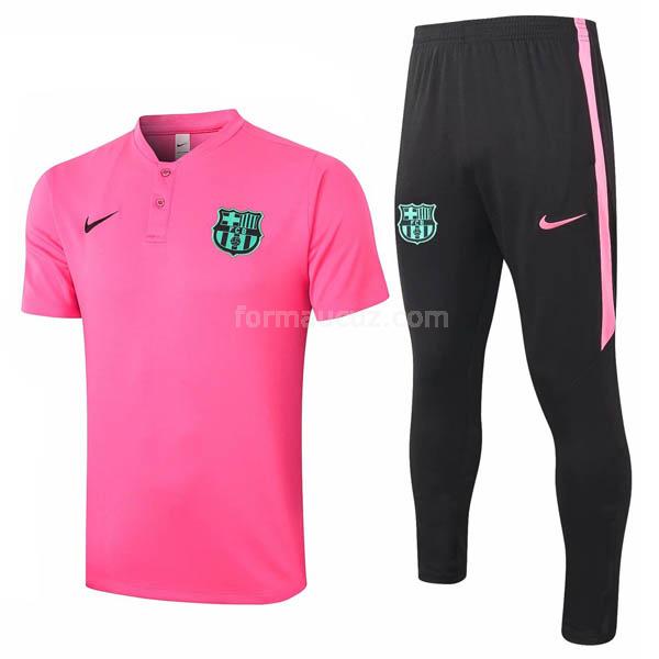 nike barcelona 2020 pembe polo ve eşofman altı