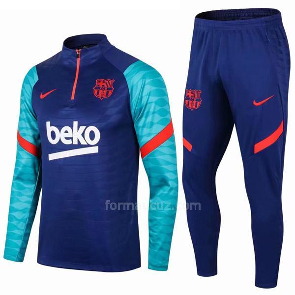 nike barcelona 2021 Çocuk i mavi svetşört