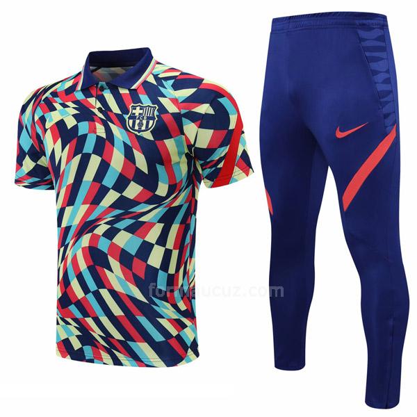 nike barcelona 2021 Çok renkli polo ve eşofman altı