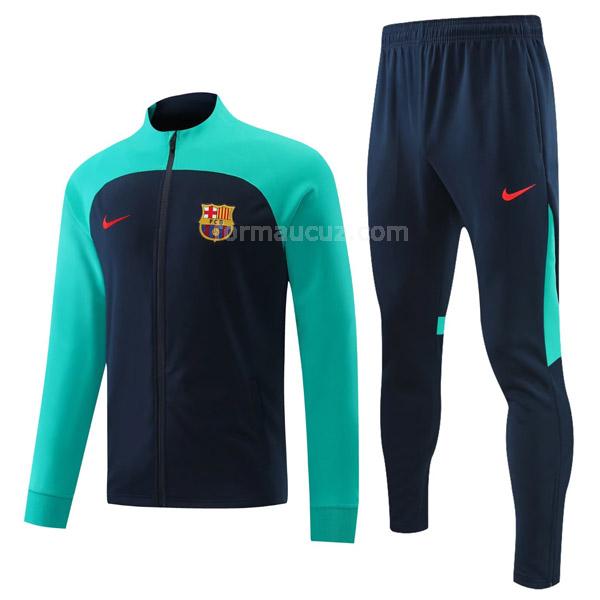 nike barcelona 2022-23 22830a mavi yeşil ceket