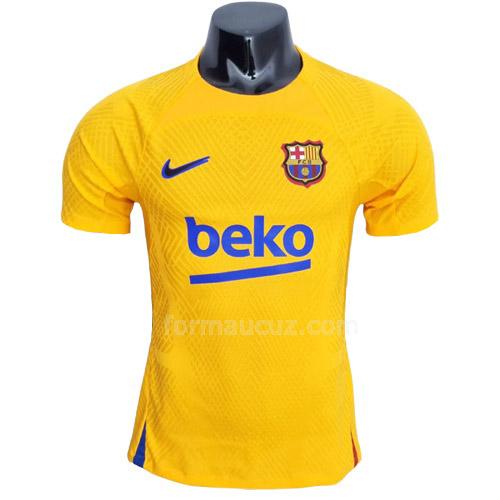 nike barcelona 2022-23 oyuncu sürümü sarı antrenman formaları