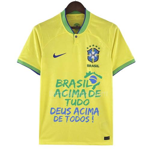 nike brezilya 2022 bolsonaro slogan İç saha forması