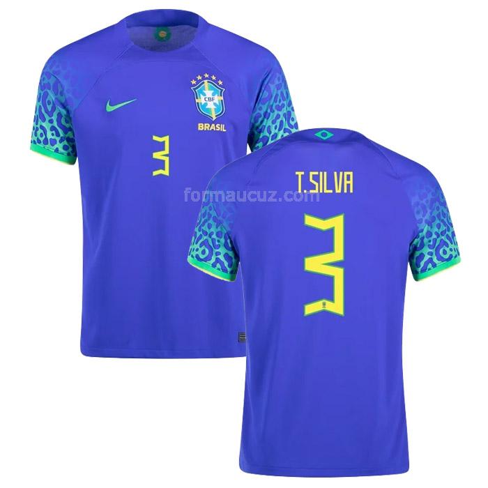 nike brezilya 2022 t. silva dünya kupası deplasman forması