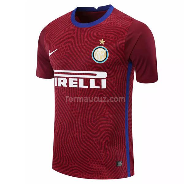 nike inter milan 2020-21 kaleci kırmızı maç forması